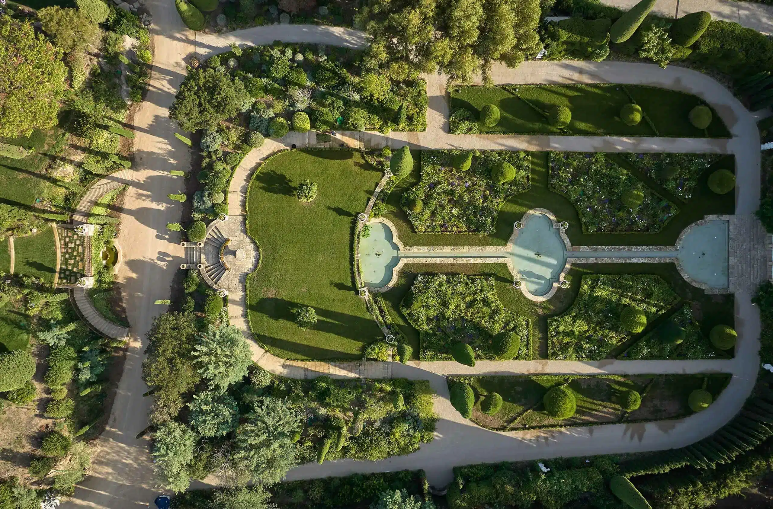 Cannes Chateau Aerial Garden View - Katharine Pooley