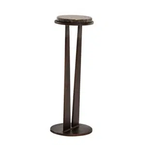 Chatsworth Drinks Table- Brown Marble