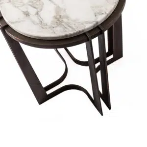 Chatsworth Side Table- light marble side