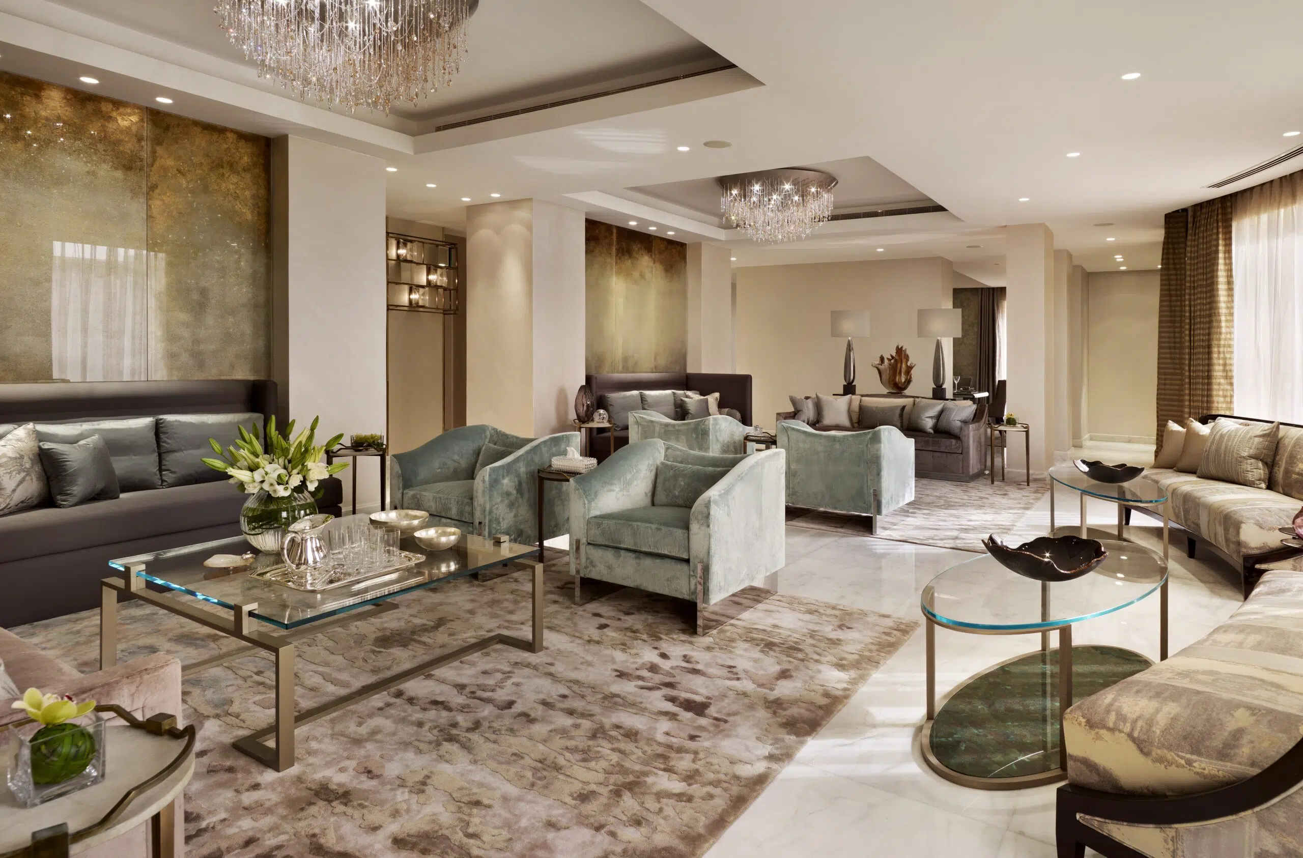 beautiful interior shot of luxury Qatar home
