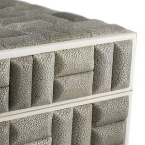 Emilia Shagreen Box - top detail