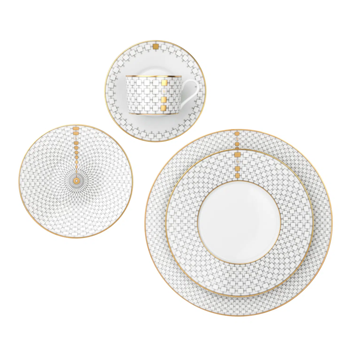 Luxury gold tableware