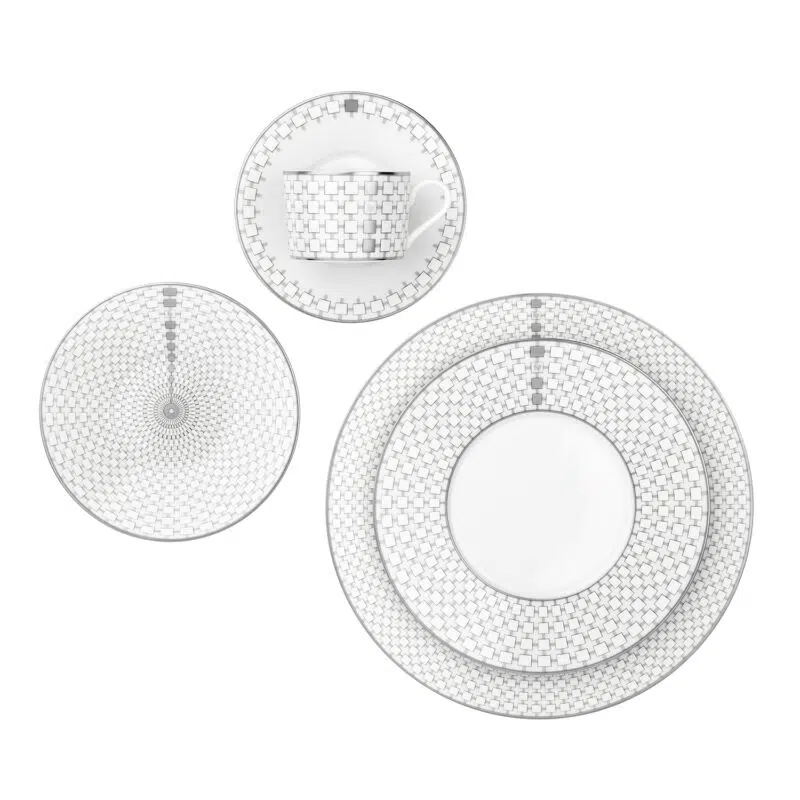 Jacques Porcelain China Designer Tableware Platinum