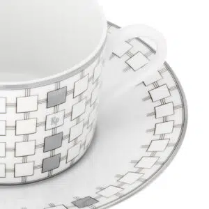 Jacques Silver Tea Cup _ Saucer - detail