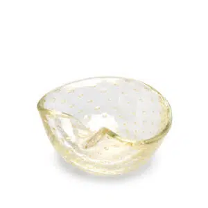 Luxury Gold Handblown Glass Bowl