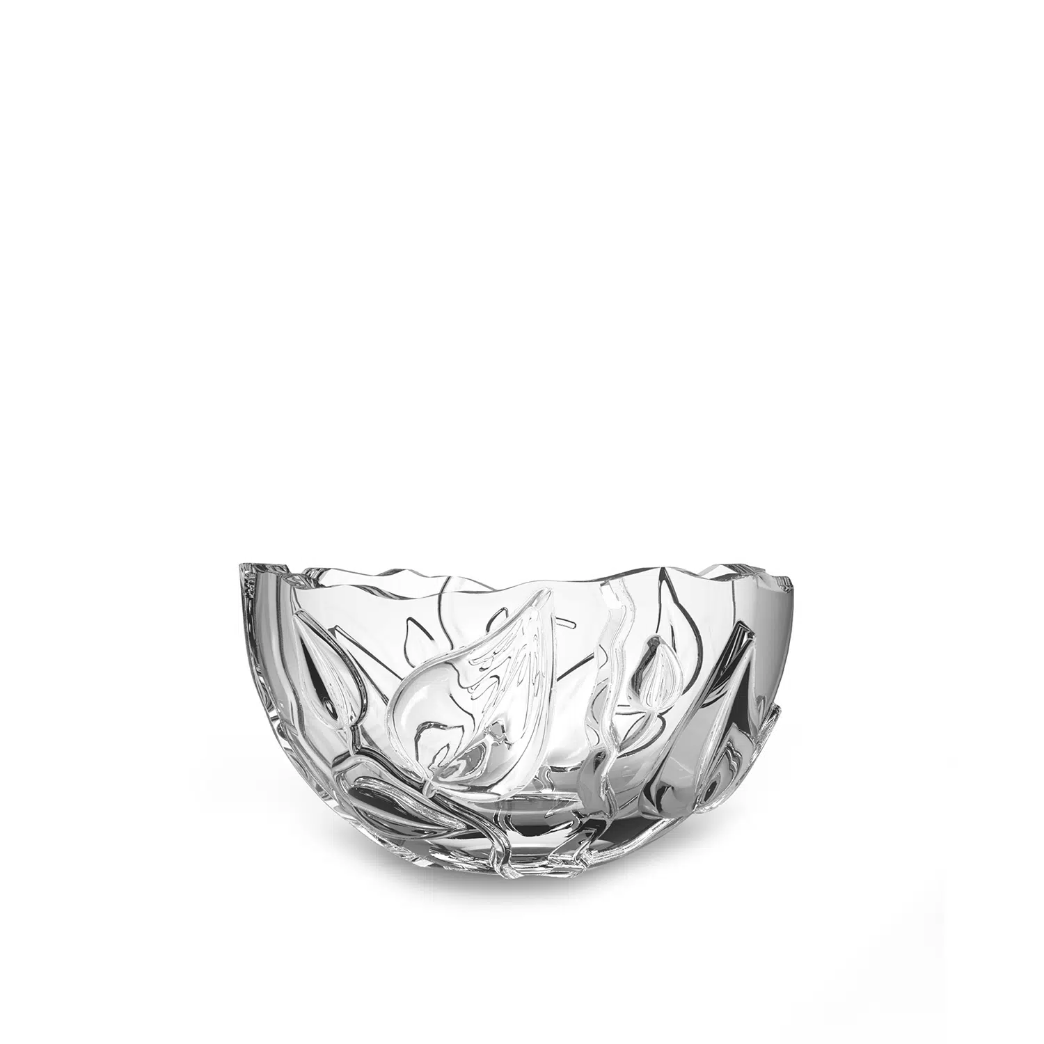 Designer crystal serving bowl