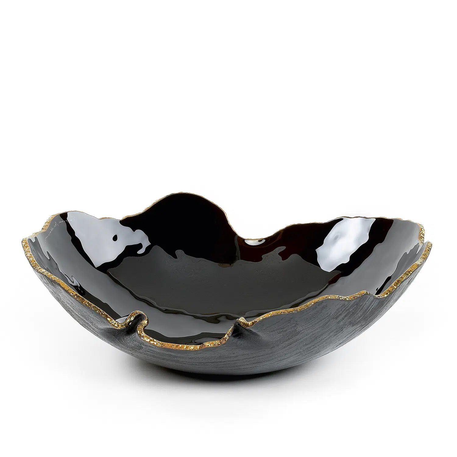 Noir Organic Glass Bowl