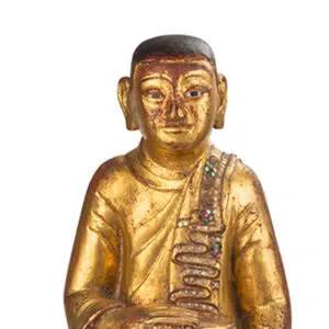 Standing Burmese Monk Detail 1