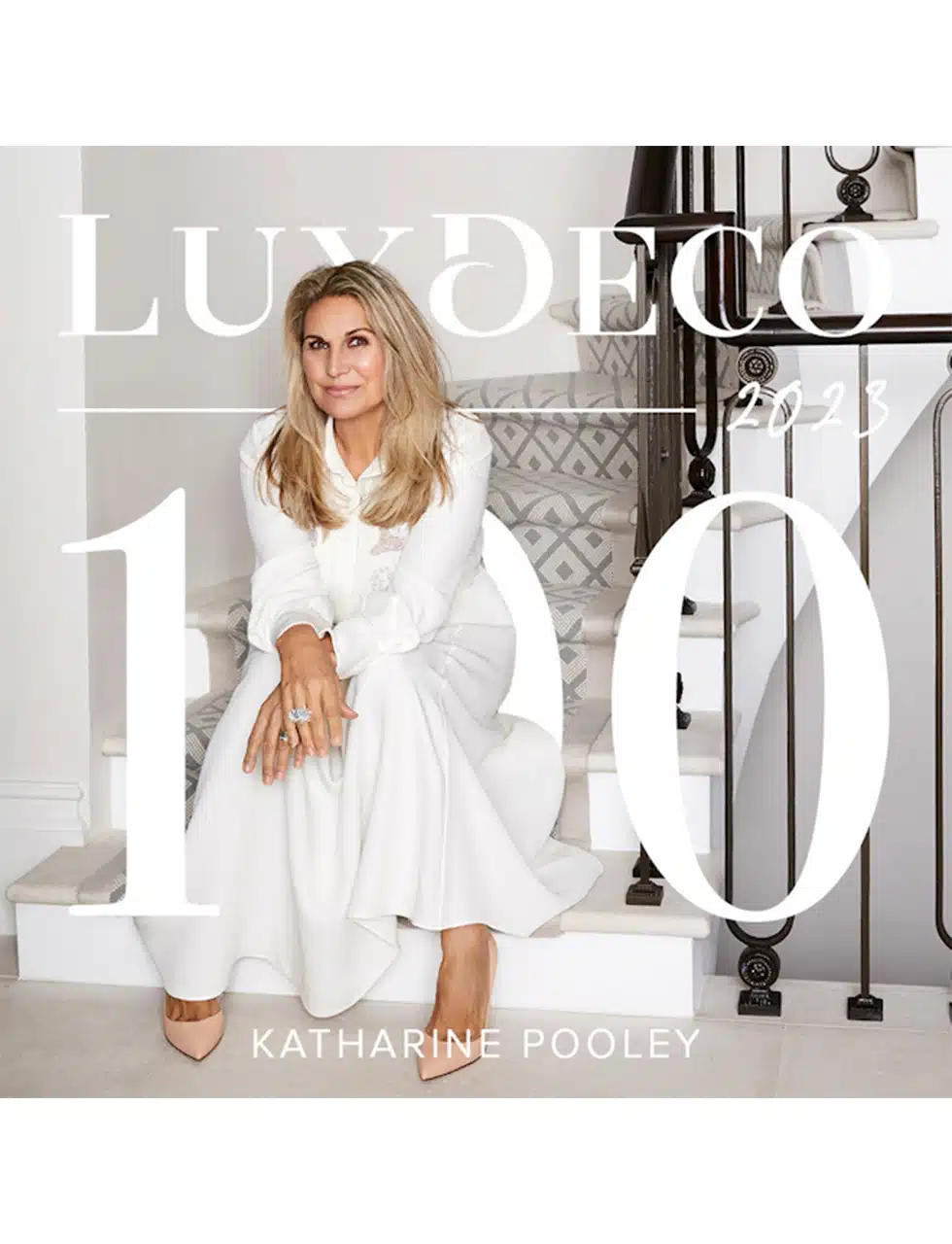 Katharine Pooley is once again included in the LuxDeco 100, an exclusive list of the worlds best interior designers