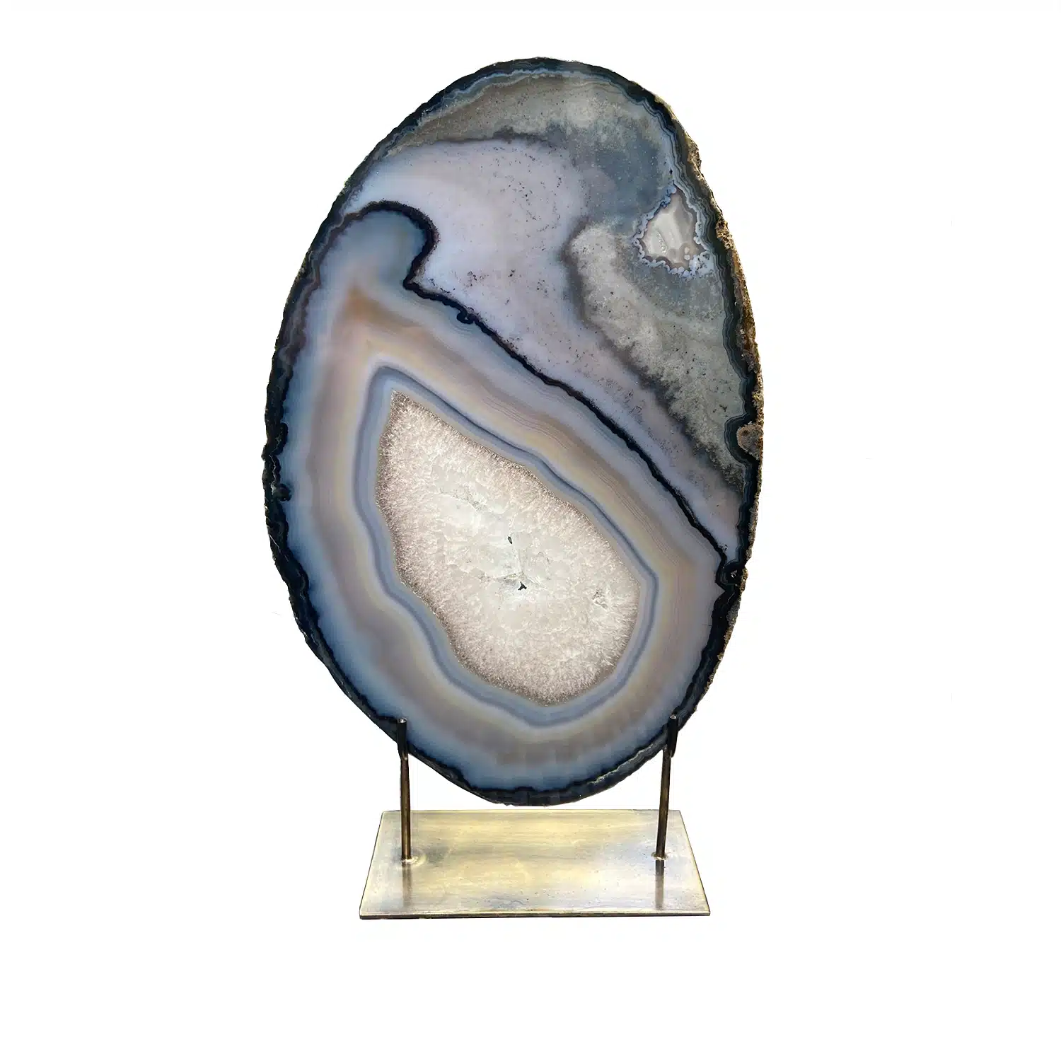 Agate Slice on Stand