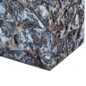 grey agate shell tissue box cover