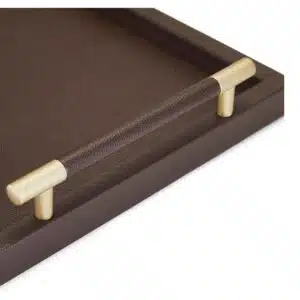 leather tray