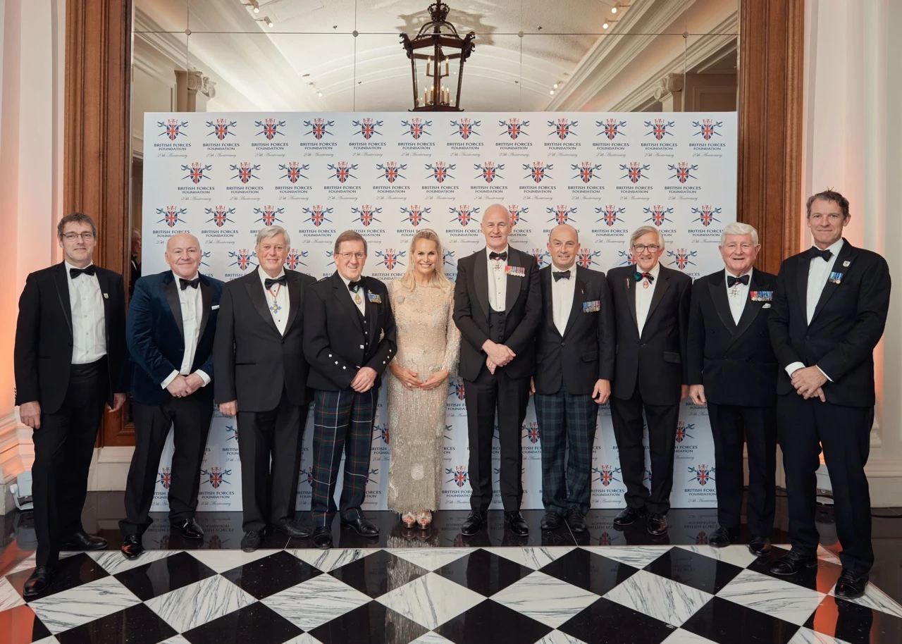 katharine pooley and trustees of the british forces foundation ball