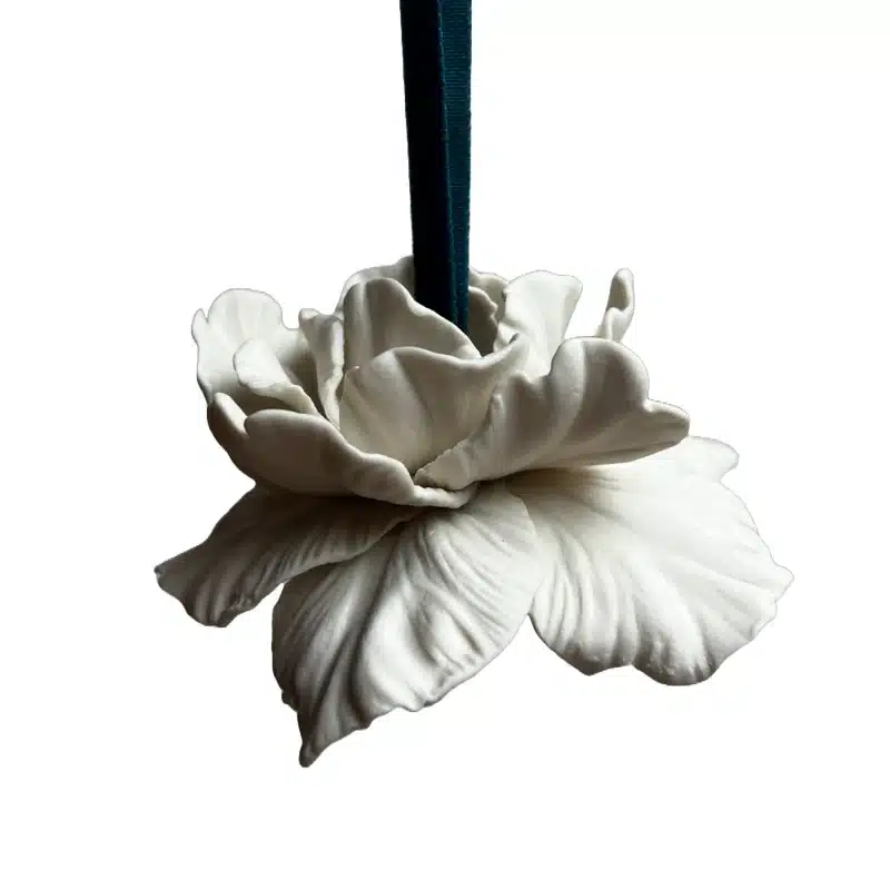 British handcrafted porcelain ceramic tulip christmas tree decorations by katharine pooley