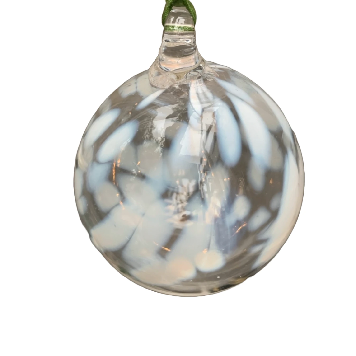 Katharine Pooley British Craftsmanship Snow White Glss Bauble1