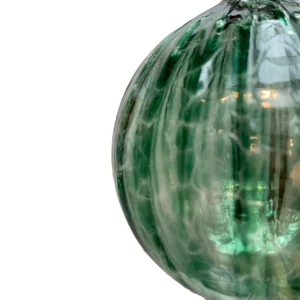 Sage Green Christmas Glass Bauble by katharine Pooley