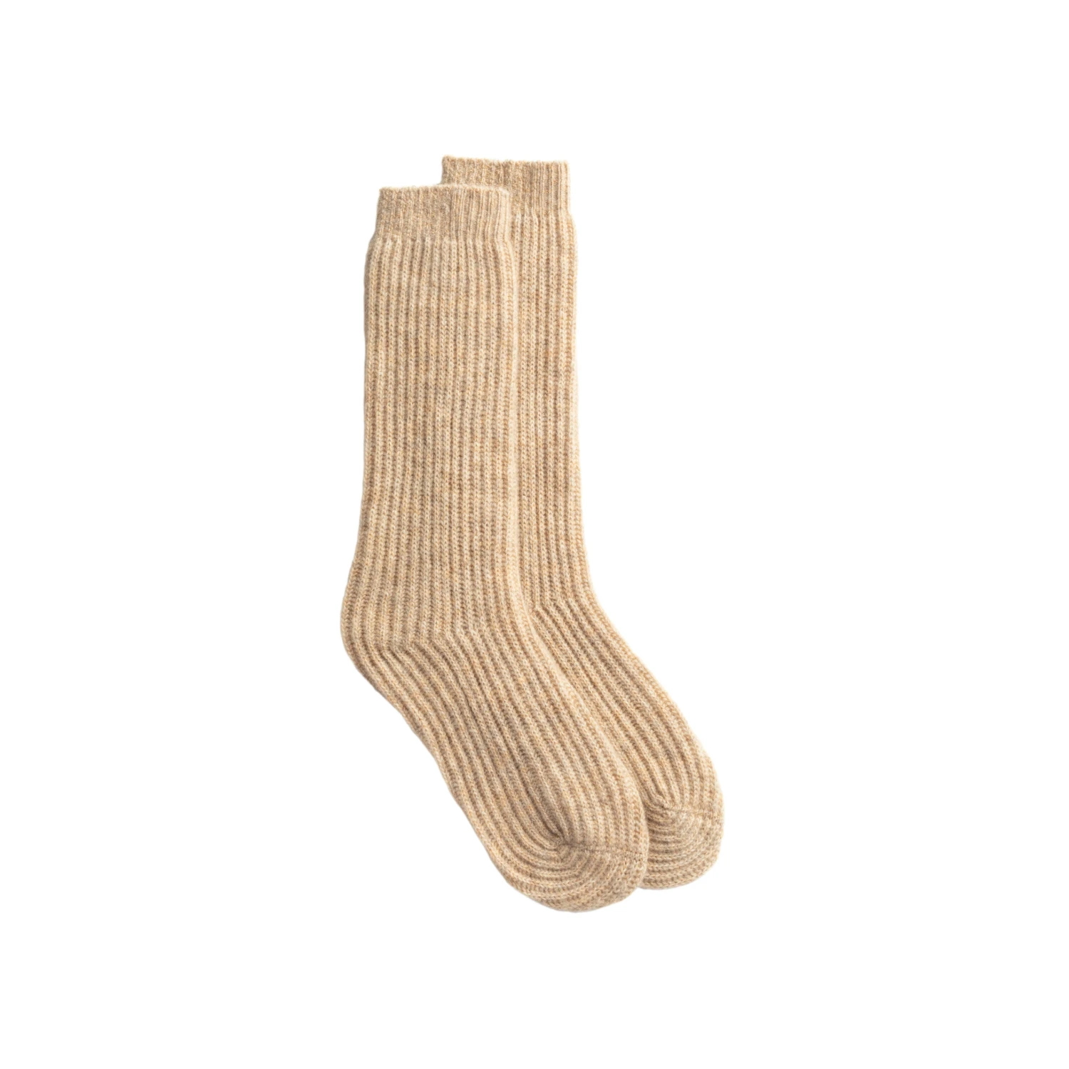 Cashmere camel bed socks