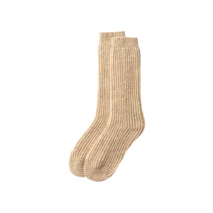 Cashmere camel bed socks