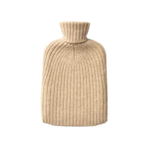 Cashmere camel hot water bottle