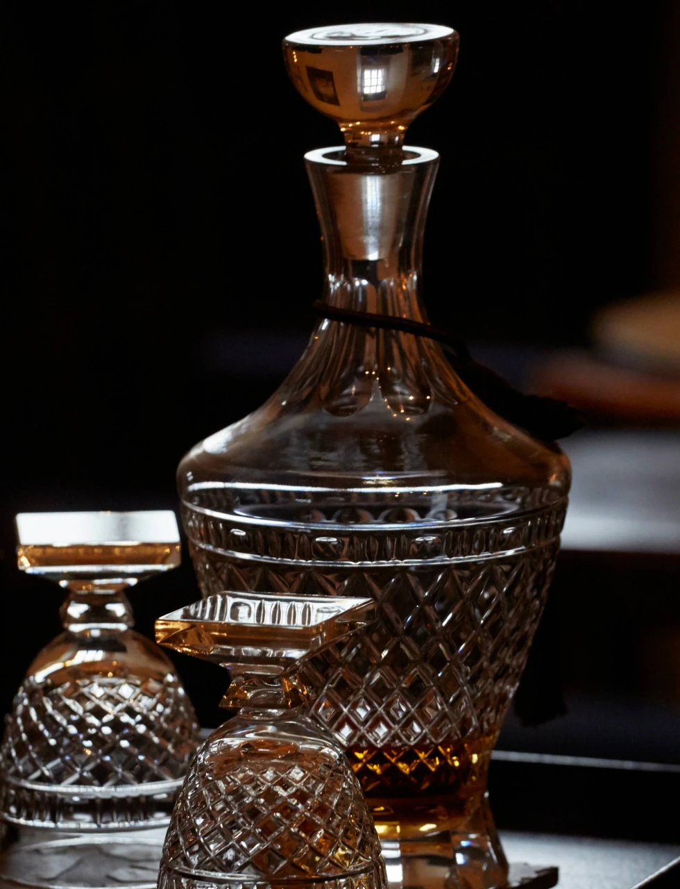 Whisky decanter made with luxury crystal from waterford in ireland