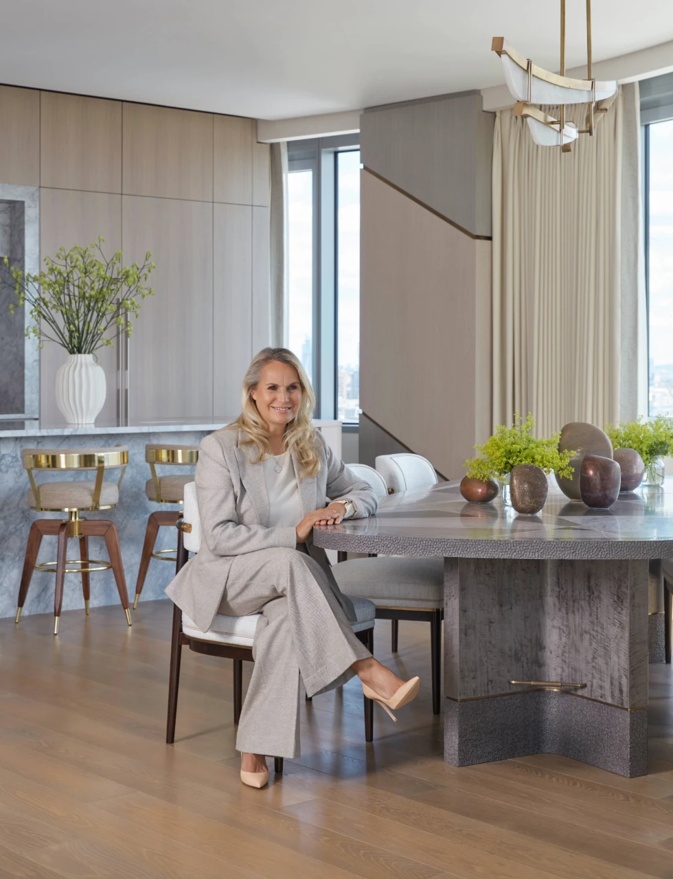 World leading luxury interior designer katharine pooley at one of her central projects