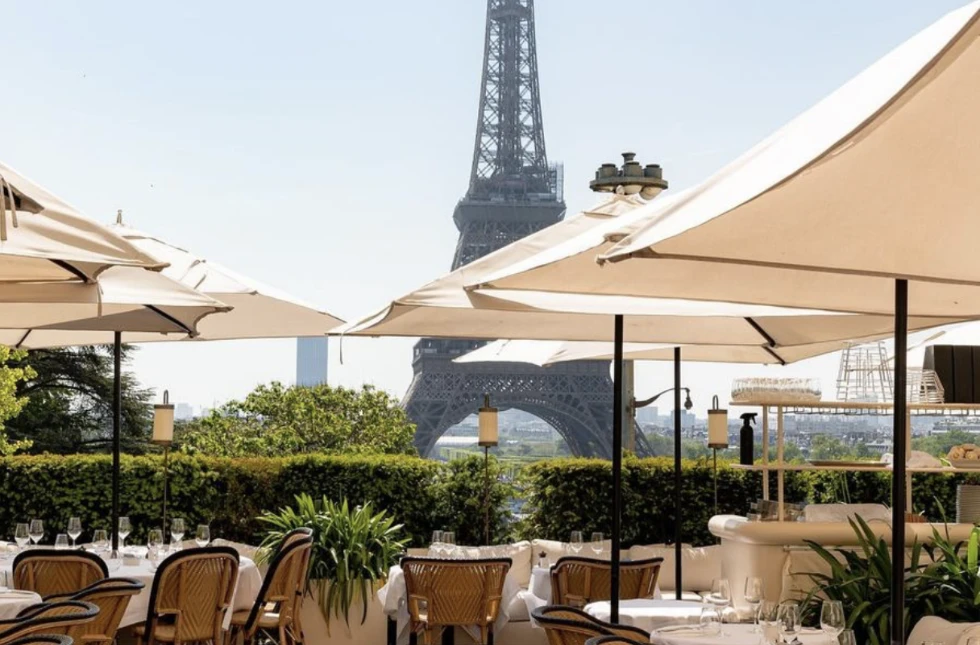 When you step into this unassuming restaurant, you are instantly greeted by a breathtaking view of the Eiffel Tower.