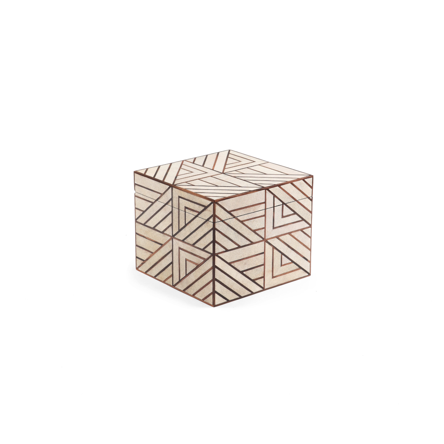A beautiful shagreen box with an art deco inspired inlay at the katharine pooley boutique