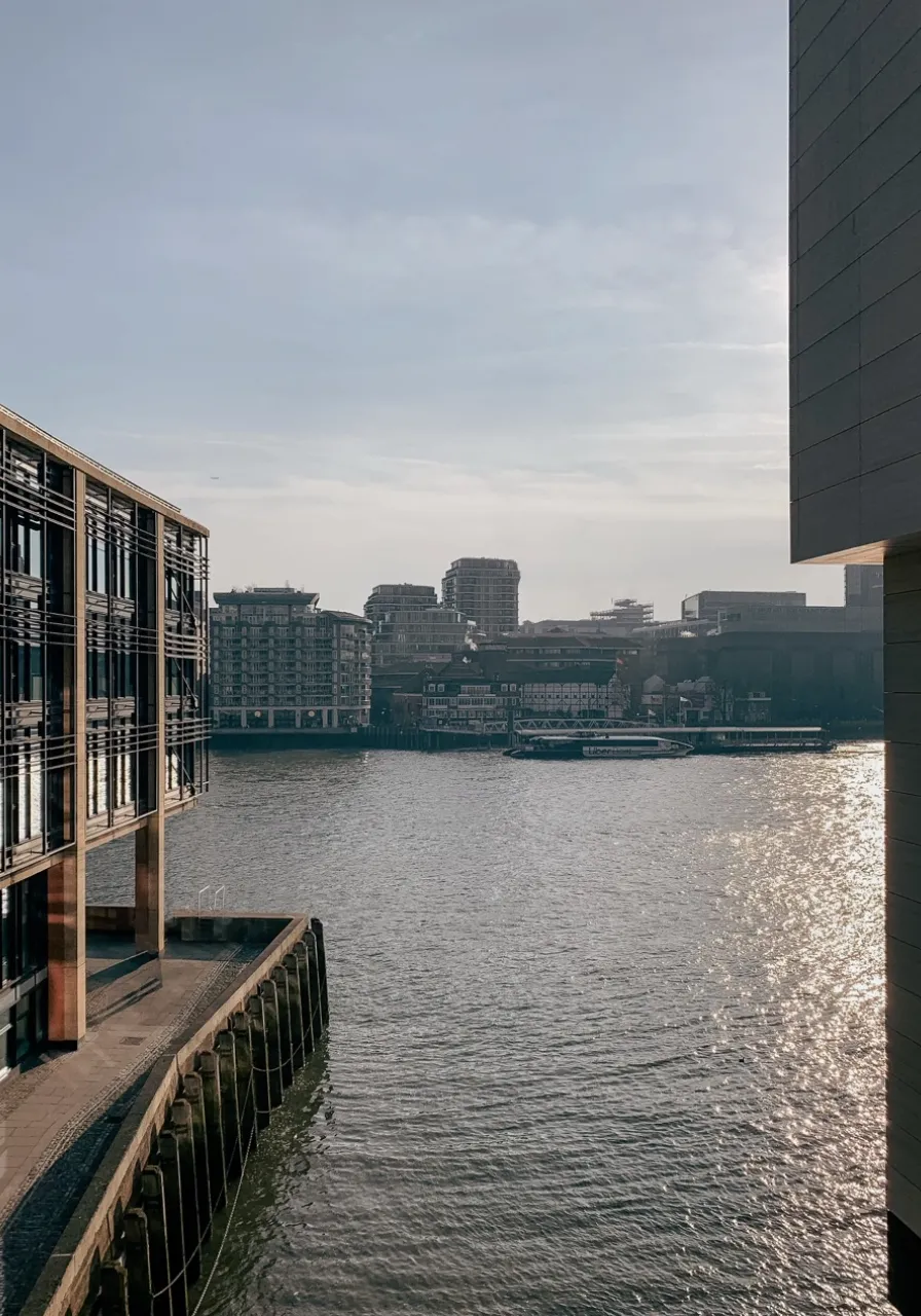 A beautiful view of the Thames from one of katharine pooley's luxury interior design projects