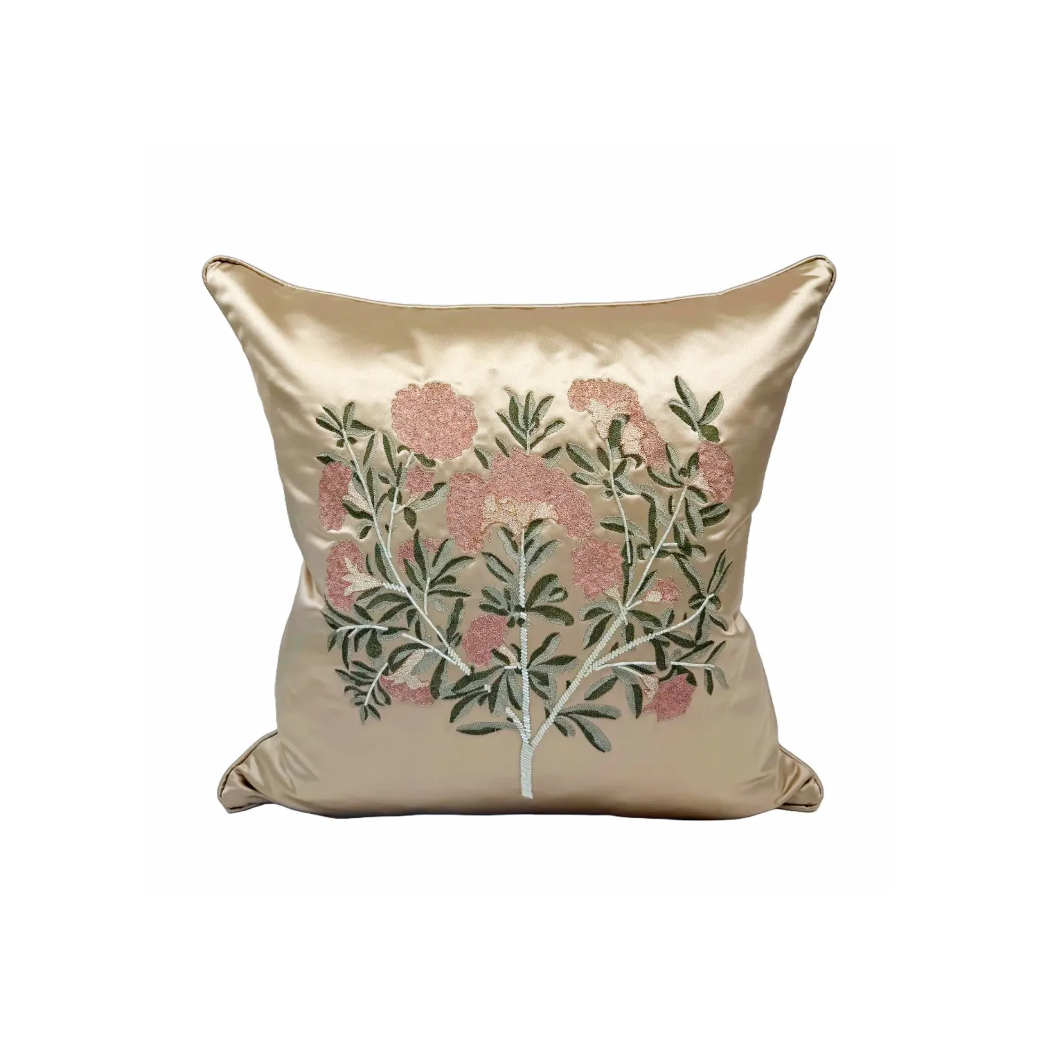 Katharine Pooley has commissioned this beautiful embroidered cushion from Geraldine Larkin, a local london craftsperson