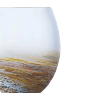 Amber Frosted Vase 2