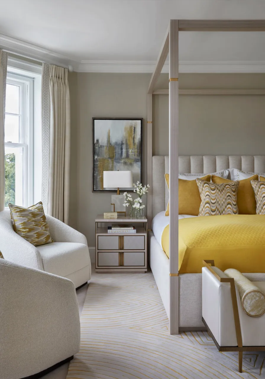 One of our most popular bedroom designs in a notting hill luxury residence