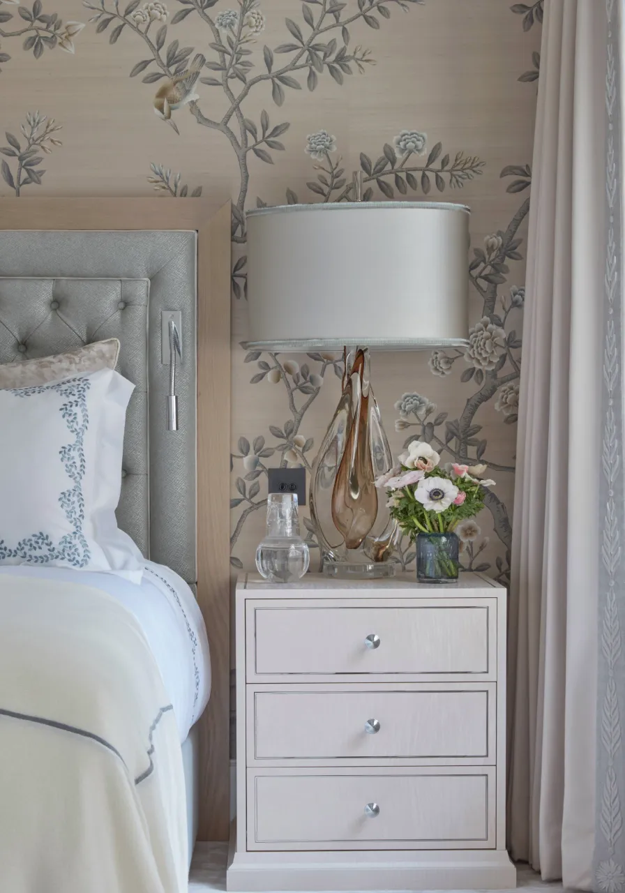 A beautiful bedside table situation in a london apartment