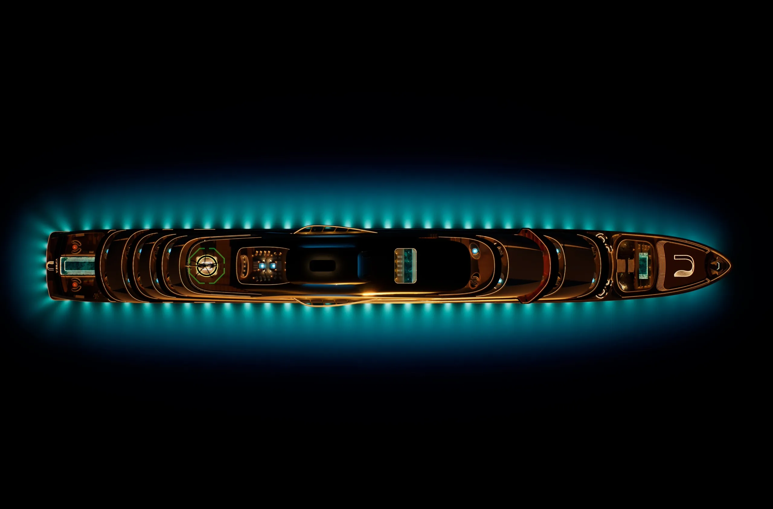A birdseye view of luxury branded residences at sea - MY Ulyssia in collaboration with Katharine Pooley